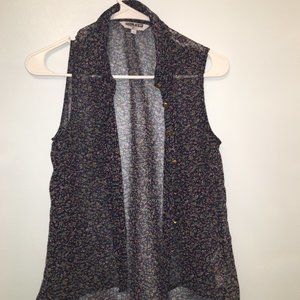 Girls Size 14 Generation Button Up Floral Blouse